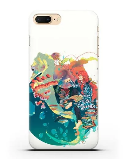 Чехол аниме Рыбка Поньо на утёсе - Колдун Фудзимото силиконовый для iPhone 8 Plus