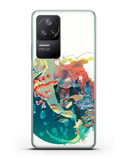 Чехол аниме Рыбка Поньо на утёсе - Колдун Фудзимото силиконовый для Xiaomi Poco F4