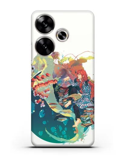 Чехол аниме Рыбка Поньо на утёсе - Колдун Фудзимото силиконовый для Xiaomi Poco F6