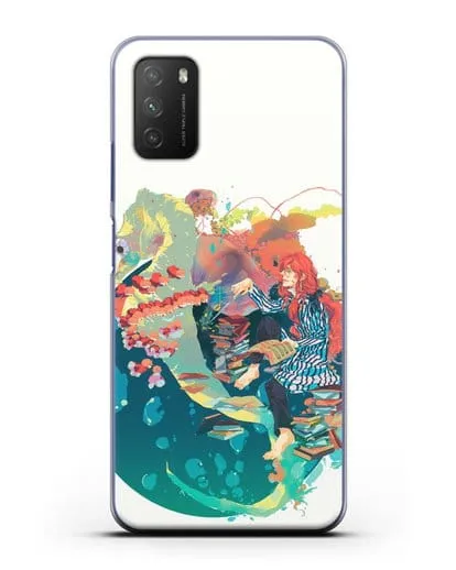 Чехол аниме Рыбка Поньо на утёсе - Колдун Фудзимото силиконовый для Xiaomi Poco M3