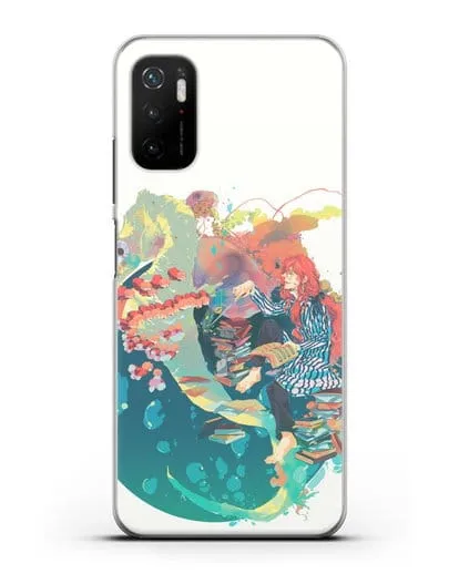 Чехол аниме Рыбка Поньо на утёсе - Колдун Фудзимото силиконовый для Xiaomi Poco M3 Pro