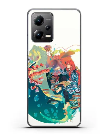 Чехол аниме Рыбка Поньо на утёсе - Колдун Фудзимото силиконовый для Xiaomi Poco X5