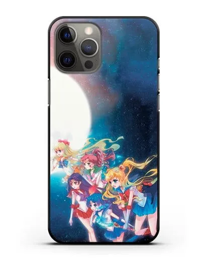 Чехол аниме Сейлор Мун - Команда Сейлор Мун силиконовый для iPhone 12 Pro Max