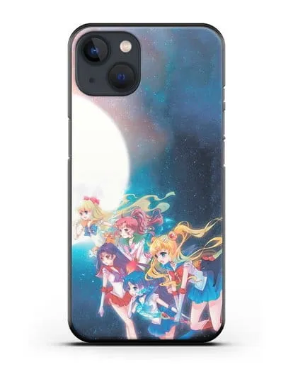 Чехол аниме Сейлор Мун - Команда Сейлор Мун силиконовый для iPhone 13