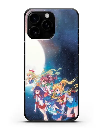 Чехол аниме Сейлор Мун - Команда Сейлор Мун силиконовый для iPhone 16 Pro Max
