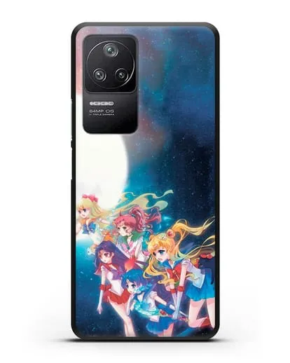 Чехол аниме Сейлор Мун - Команда Сейлор Мун силиконовый для Xiaomi Poco F4