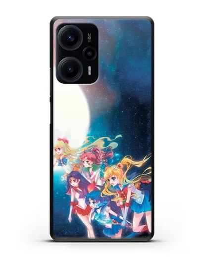 Чехол аниме Сейлор Мун - Команда Сейлор Мун силиконовый для Xiaomi Poco F5