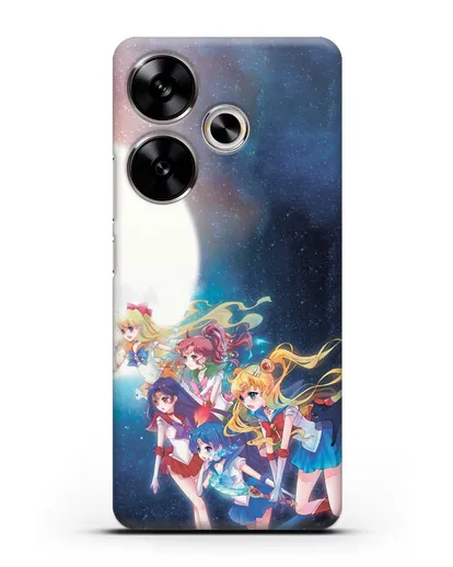 Чехол аниме Сейлор Мун - Команда Сейлор Мун силиконовый для Xiaomi Poco F6