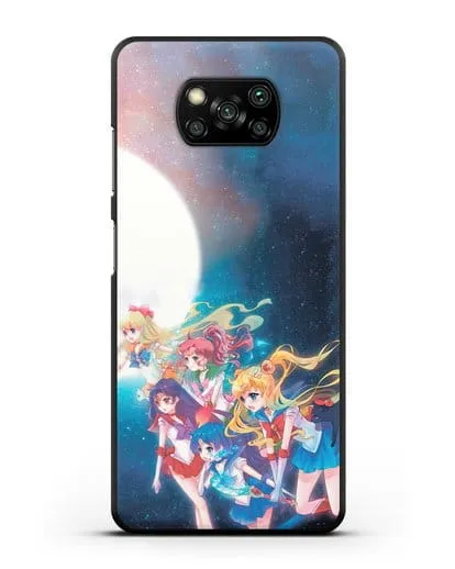 Чехол аниме Сейлор Мун - Команда Сейлор Мун силиконовый для Xiaomi Poco X3