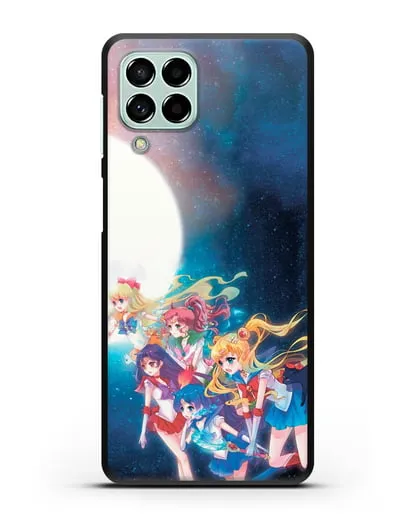 Чехол аниме Сейлор Мун - Команда Сейлор Мун силиконовый для Samsung Galaxy M53 [SM-M536]