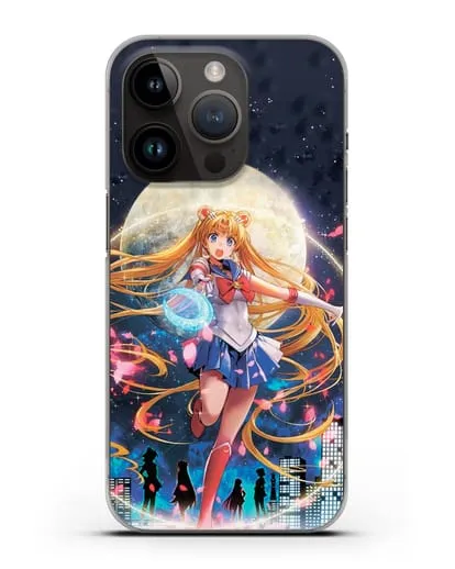 Чехол аниме Сейлор Мун - Сейлор Мун силиконовый для iPhone 14 Pro