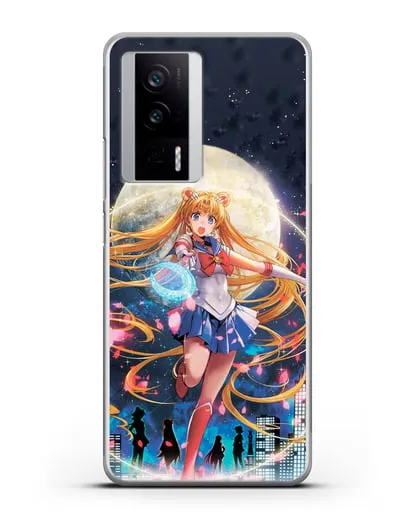 Чехол аниме Сейлор Мун - Сейлор Мун силиконовый для Xiaomi Poco F5 Pro