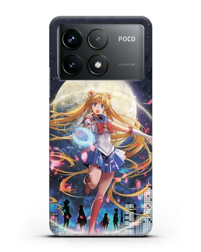 Чехол аниме Сейлор Мун - Сейлор Мун силиконовый для Xiaomi Poco F6 Pro