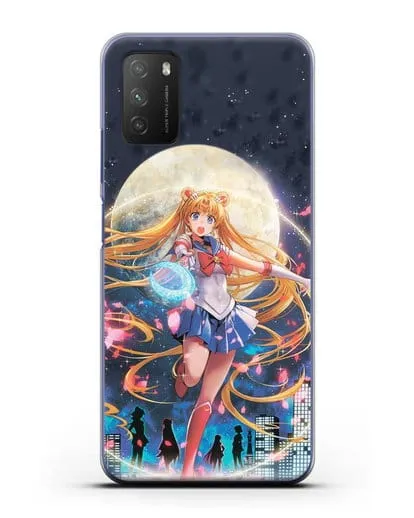 Чехол аниме Сейлор Мун - Сейлор Мун силиконовый для Xiaomi Poco M3