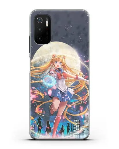Чехол аниме Сейлор Мун - Сейлор Мун силиконовый для Xiaomi Poco M3 Pro