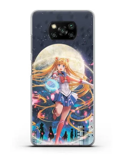 Чехол аниме Сейлор Мун - Сейлор Мун силиконовый для Xiaomi Poco X3 Pro