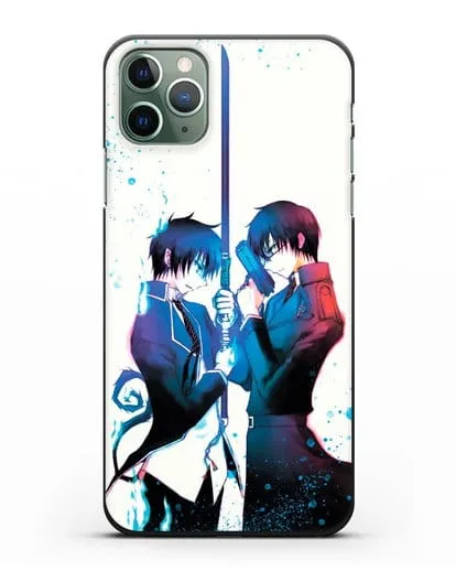 Чехол аниме Синий экзорцист - Братья-экзорцисты силиконовый для iPhone 11 Pro