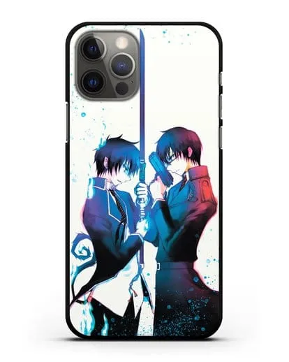 Чехол аниме Синий экзорцист - Братья-экзорцисты силиконовый для iPhone 12 Pro