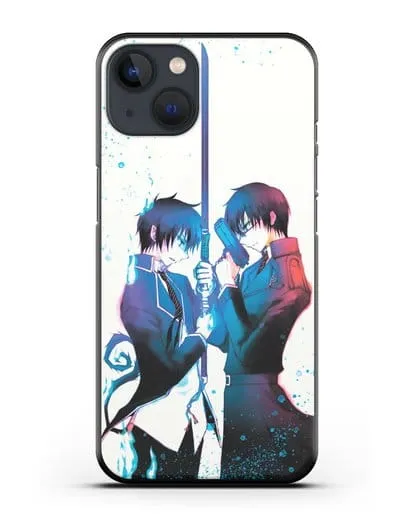 Чехол аниме Синий экзорцист - Братья-экзорцисты силиконовый для iPhone 13