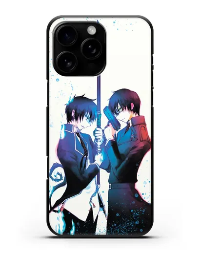 Чехол аниме Синий экзорцист - Братья-экзорцисты силиконовый для iPhone 16 Pro Max