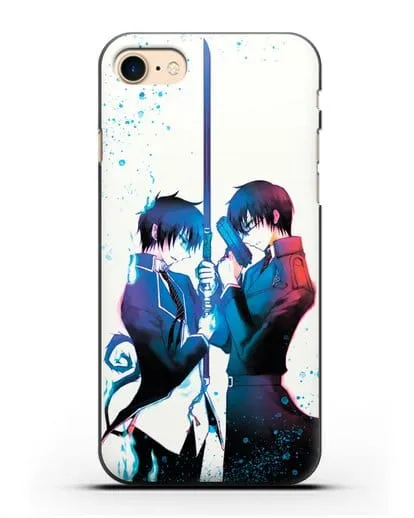 Чехол аниме Синий экзорцист - Братья-экзорцисты силиконовый для iPhone 7