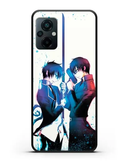 Чехол аниме Синий экзорцист - Братья-экзорцисты силиконовый для Xiaomi Poco M5