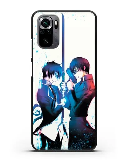 Чехол аниме Синий экзорцист - Братья-экзорцисты силиконовый для Xiaomi Poco M5s