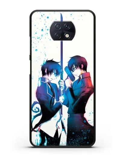 Чехол аниме Синий экзорцист - Братья-экзорцисты силиконовый для Xiaomi Redmi Note 9T