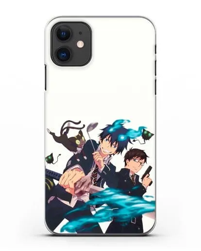 Чехол аниме Синий экзорцист - Рин и Юкио силиконовый для iPhone 11