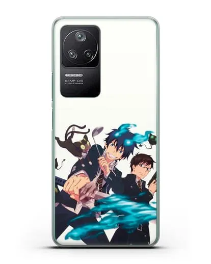 Чехол аниме Синий экзорцист - Рин и Юкио силиконовый для Xiaomi Poco F4