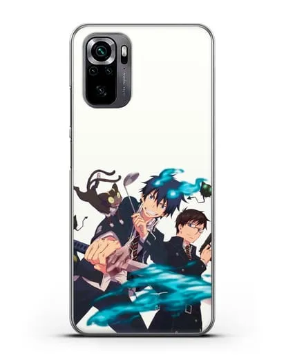 Чехол аниме Синий экзорцист - Рин и Юкио силиконовый для Xiaomi Poco M5s