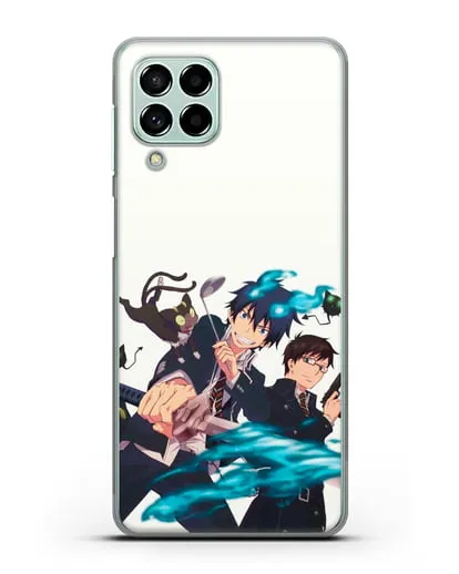 Чехол аниме Синий экзорцист - Рин и Юкио силиконовый для Samsung Galaxy M53 [SM-M536]