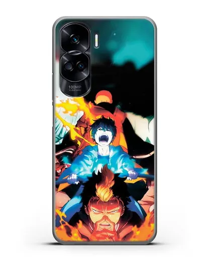 Чехол аниме Синий экзорцист - Рин экзорцист силиконовый для Honor 90 Lite