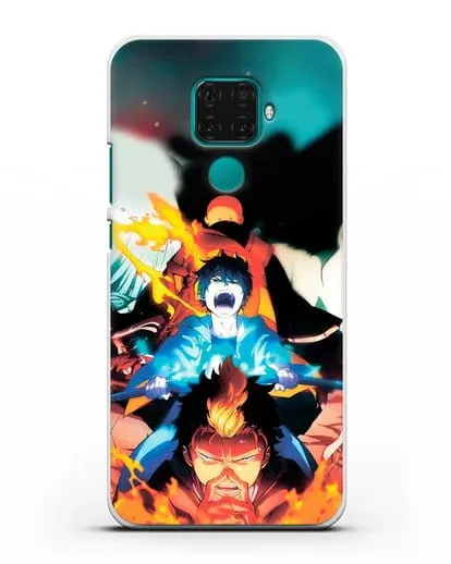 Чехол аниме Синий экзорцист - Рин экзорцист силиконовый для Huawei Mate 30 Lite