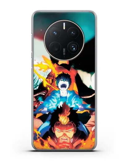 Чехол аниме Синий экзорцист - Рин экзорцист силиконовый для Huawei Mate 50 Pro