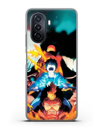 Чехол аниме Синий экзорцист - Рин экзорцист силиконовый для Huawei Nova Y70