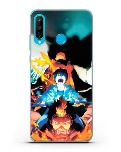 Чехол аниме Синий экзорцист - Рин экзорцист силиконовый для Huawei P30 Lite