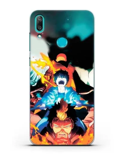 Чехол аниме Синий экзорцист - Рин экзорцист силиконовый для Huawei Y7 2019