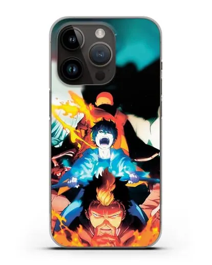 Чехол аниме Синий экзорцист - Рин экзорцист силиконовый для iPhone 14 Pro