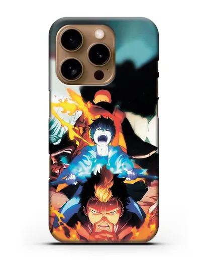 Чехол аниме Синий экзорцист - Рин экзорцист силиконовый для iPhone 16 Pro