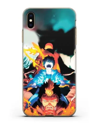 Чехол аниме Синий экзорцист - Рин экзорцист силиконовый для iPhone XS Max