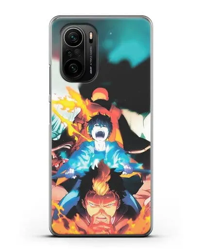 Чехол аниме Синий экзорцист - Рин экзорцист силиконовый для Xiaomi Poco F3