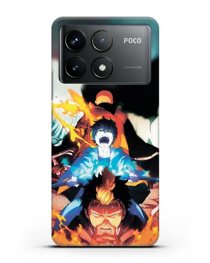 Чехол аниме Синий экзорцист - Рин экзорцист силиконовый для Xiaomi Poco F6 Pro