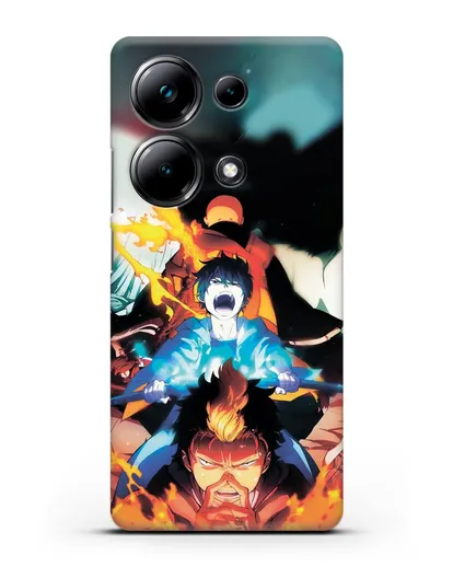 Чехол аниме Синий экзорцист - Рин экзорцист силиконовый для Xiaomi Poco M6 Pro