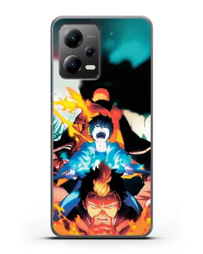 Чехол аниме Синий экзорцист - Рин экзорцист силиконовый для Xiaomi Poco X5