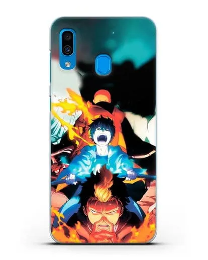 Чехол аниме Синий экзорцист - Рин экзорцист силиконовый для Samsung Galaxy A30 [SM-A305FN]