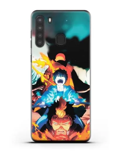 Чехол аниме Синий экзорцист - Рин экзорцист силиконовый для Samsung Galaxy A21 [SM-A215]