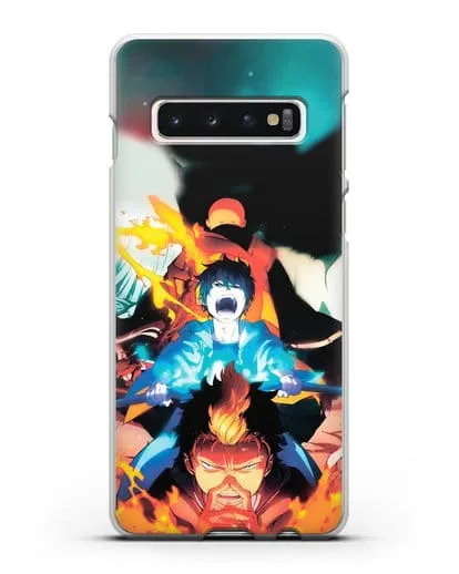 Чехол аниме Синий экзорцист - Рин экзорцист силиконовый для Samsung Galaxy S10 Plus [SM-G975F]