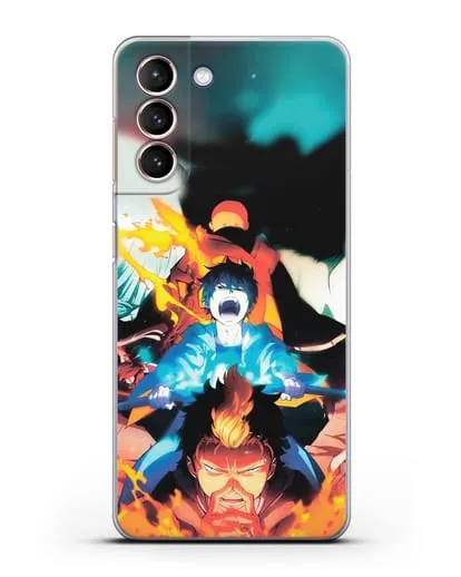 Чехол аниме Синий экзорцист - Рин экзорцист силиконовый для Samsung Galaxy S21 FE [G990B]