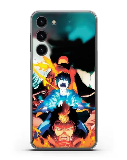 Чехол аниме Синий экзорцист - Рин экзорцист силиконовый для Samsung Galaxy S23 Plus [SM-S916]